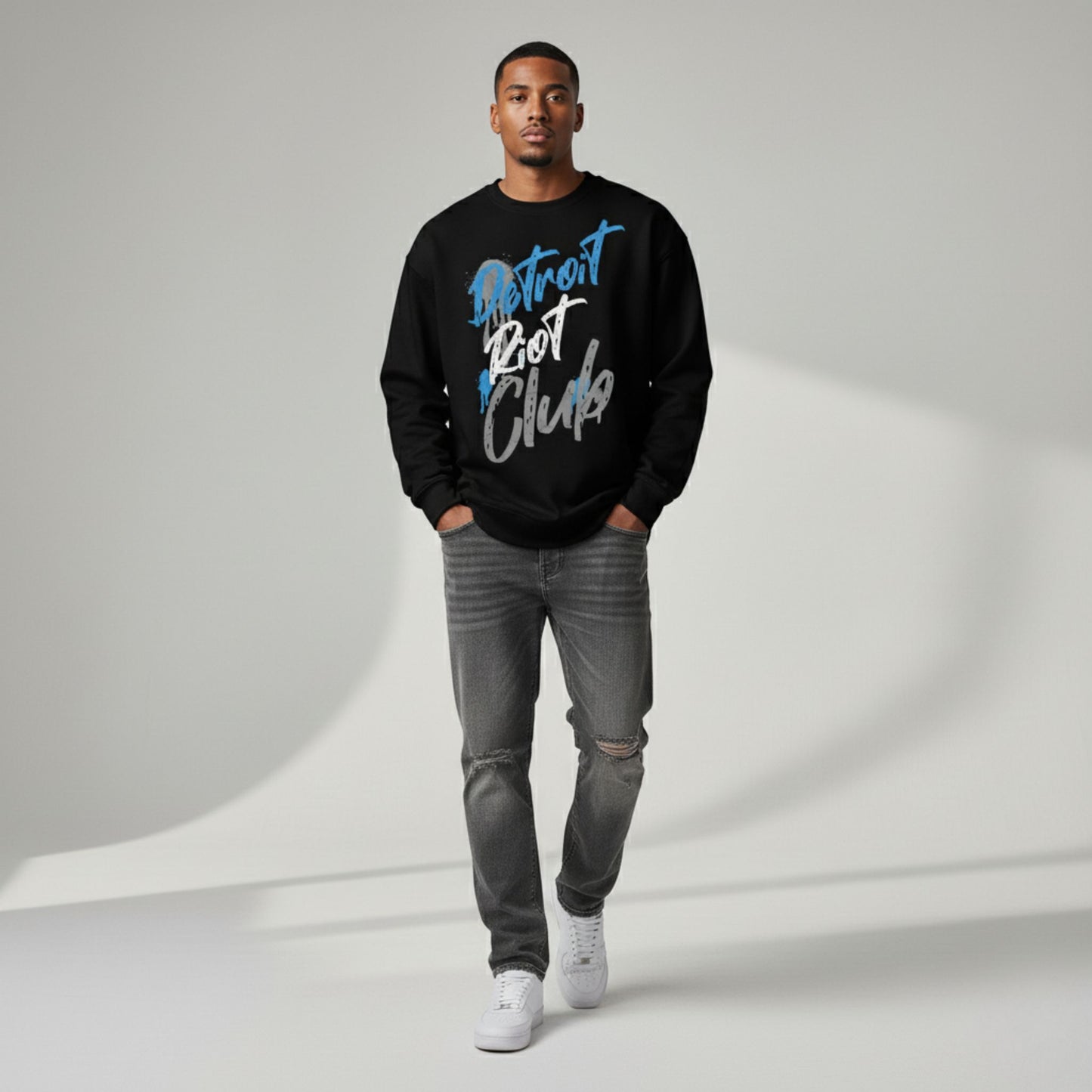 Graffiti Alley (Black) Crewneck