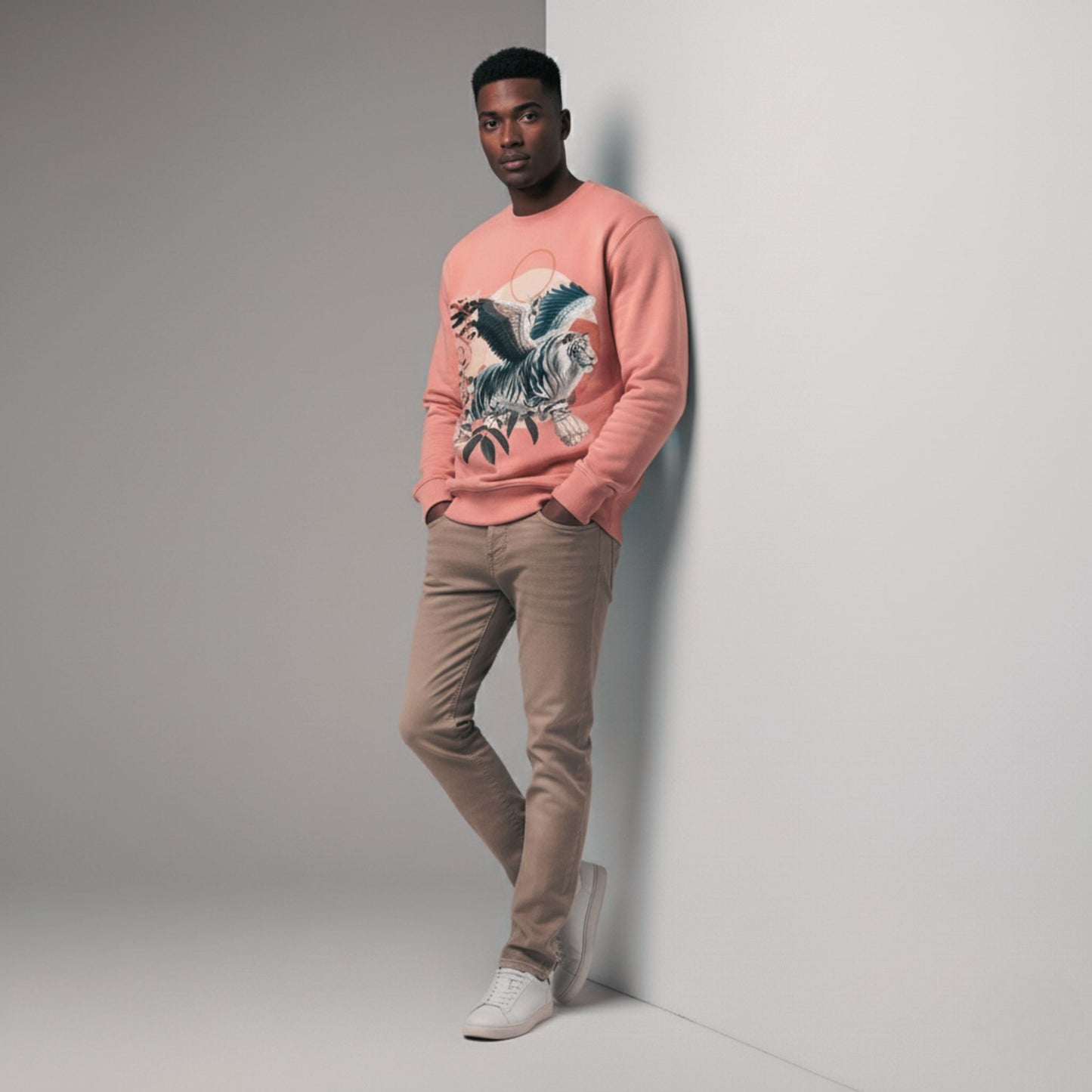 Liger Eclipse (Dusty Rose) Crewneck