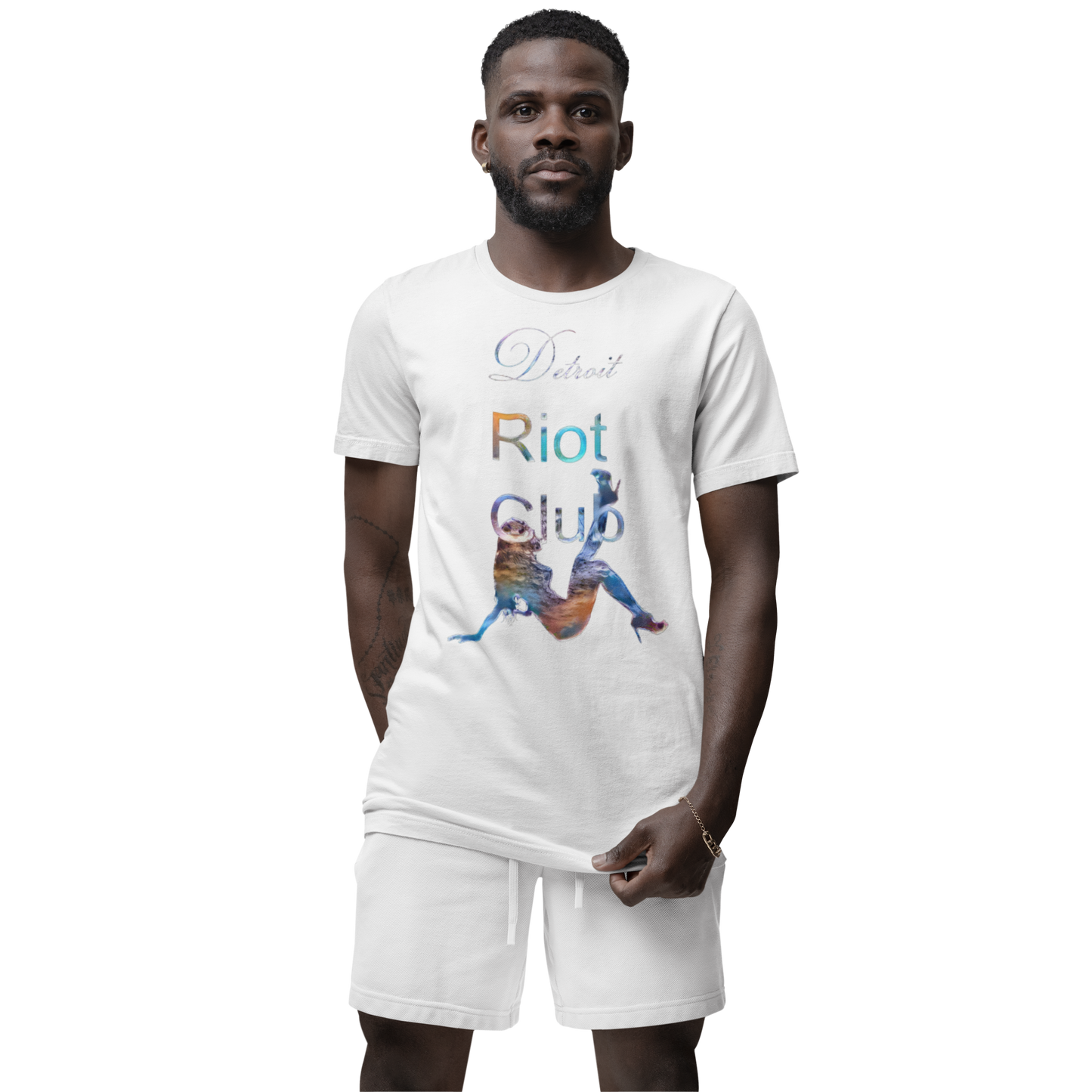 Chrome & Heels (Tropic) White Tee