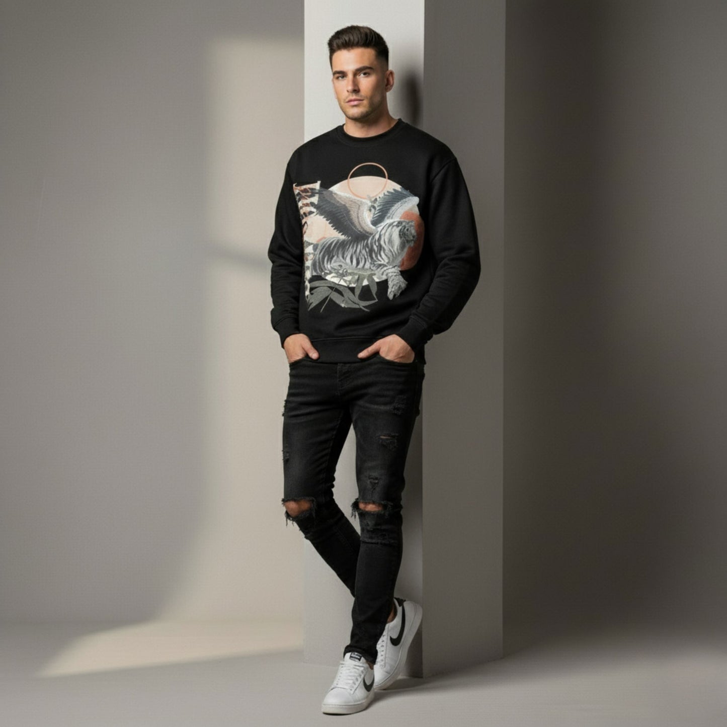 Liger Eclipse (Black) Crewneck