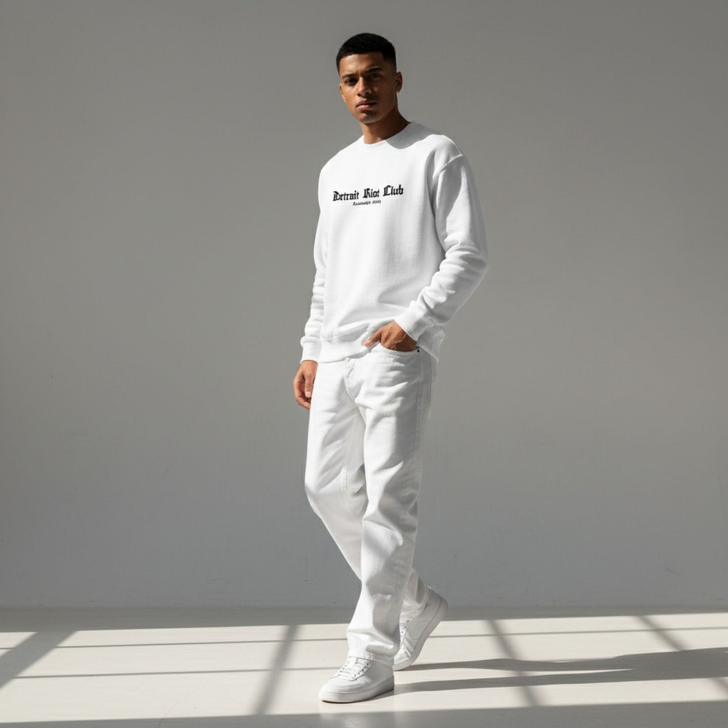 Detroit Riot Club (White) Crewneck