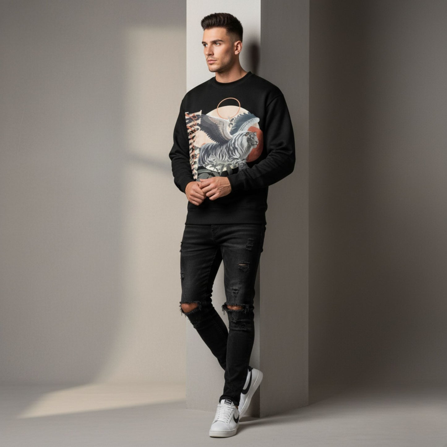 Liger Eclipse (Black) Crewneck