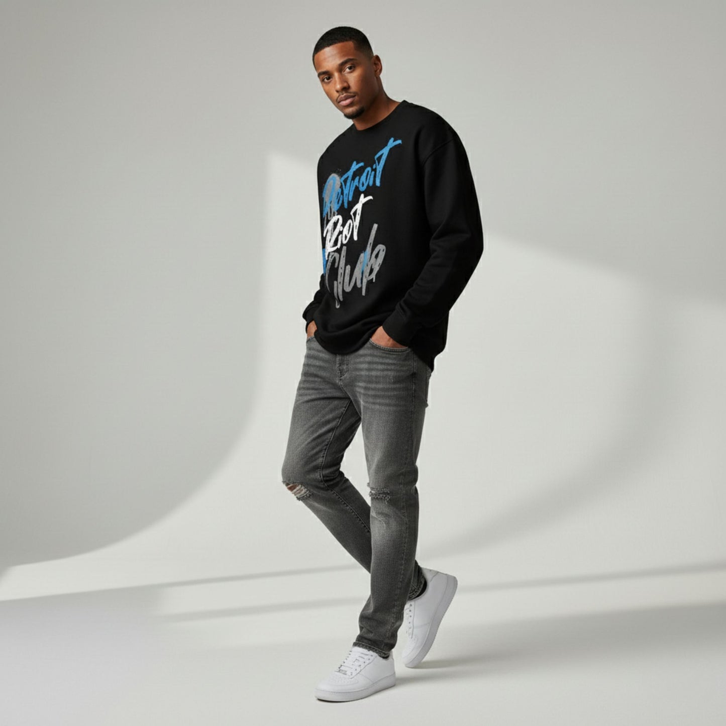 Graffiti Alley (Black) Crewneck