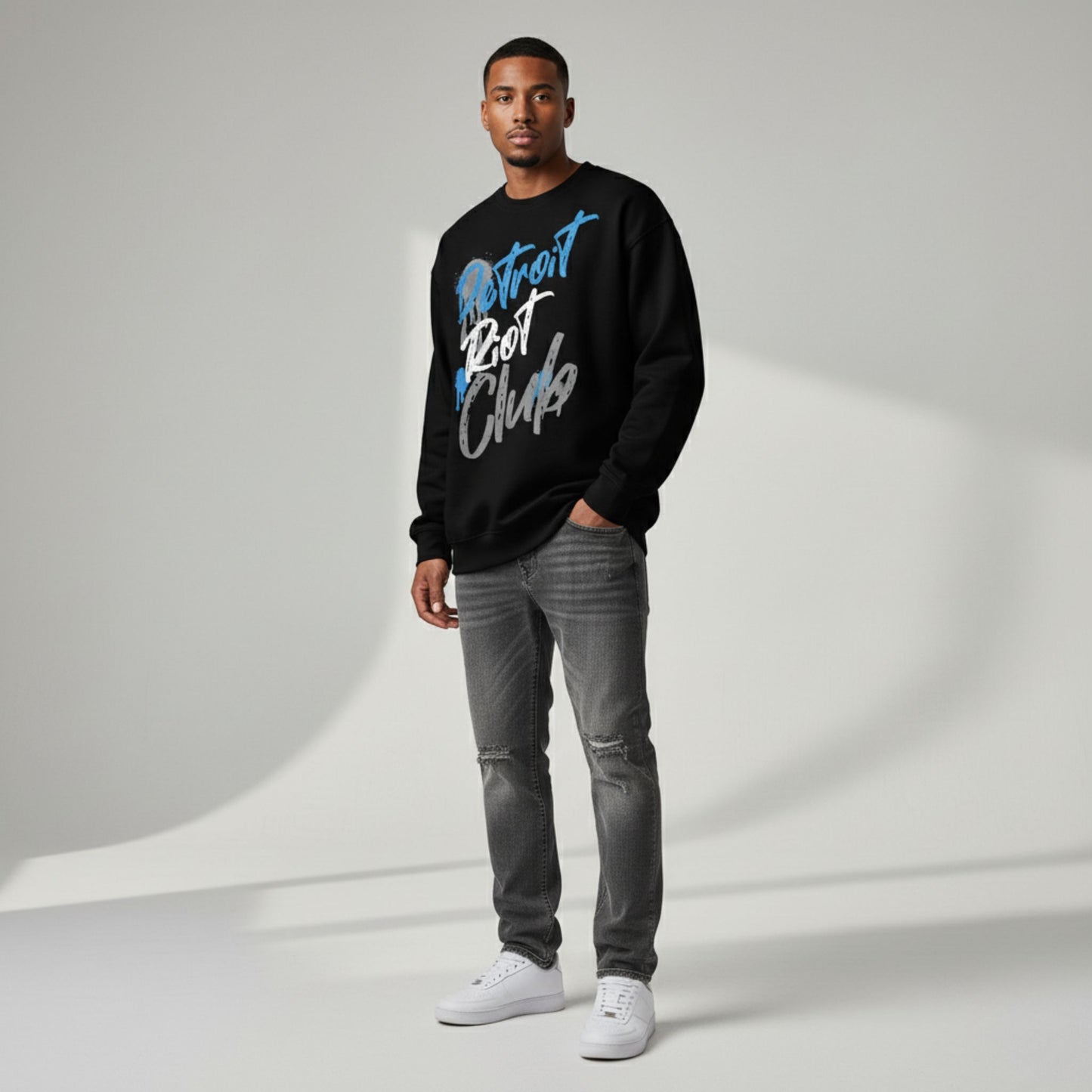 Graffiti Alley (Black) Crewneck