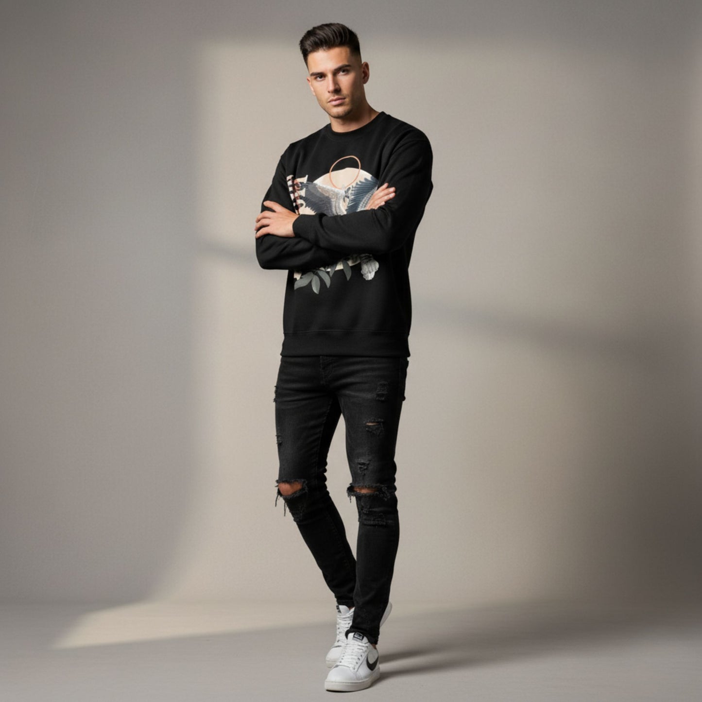 Liger Eclipse (Black) Crewneck