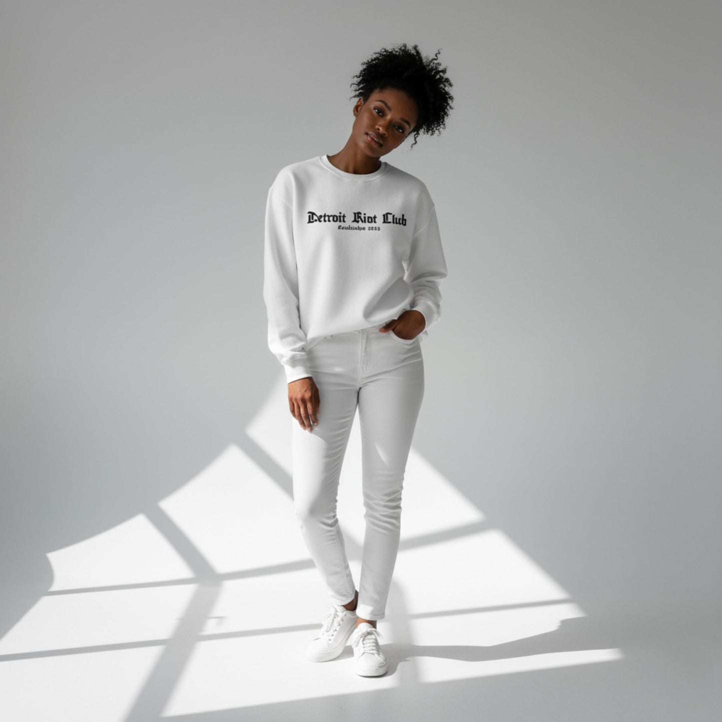 Detroit Riot Club (White) Crewneck