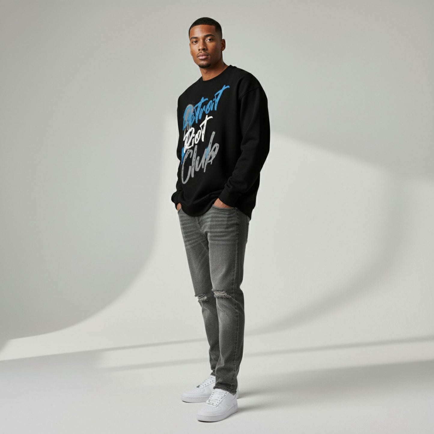 Graffiti Alley (Black) Crewneck