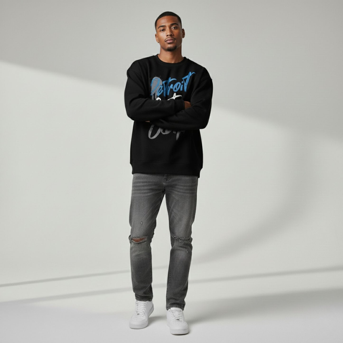 Graffiti Alley (Black) Crewneck