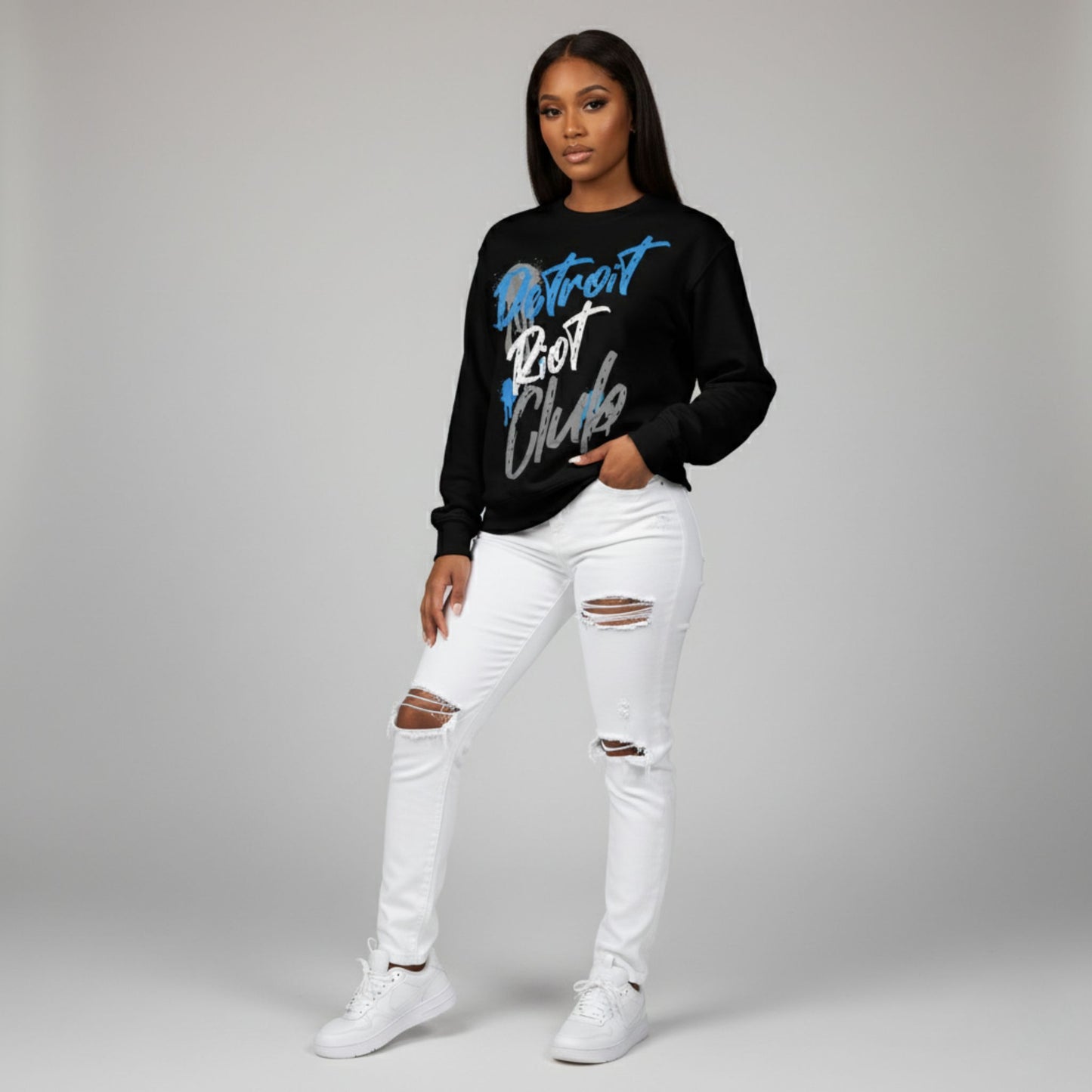 Graffiti Alley (Black) Crewneck