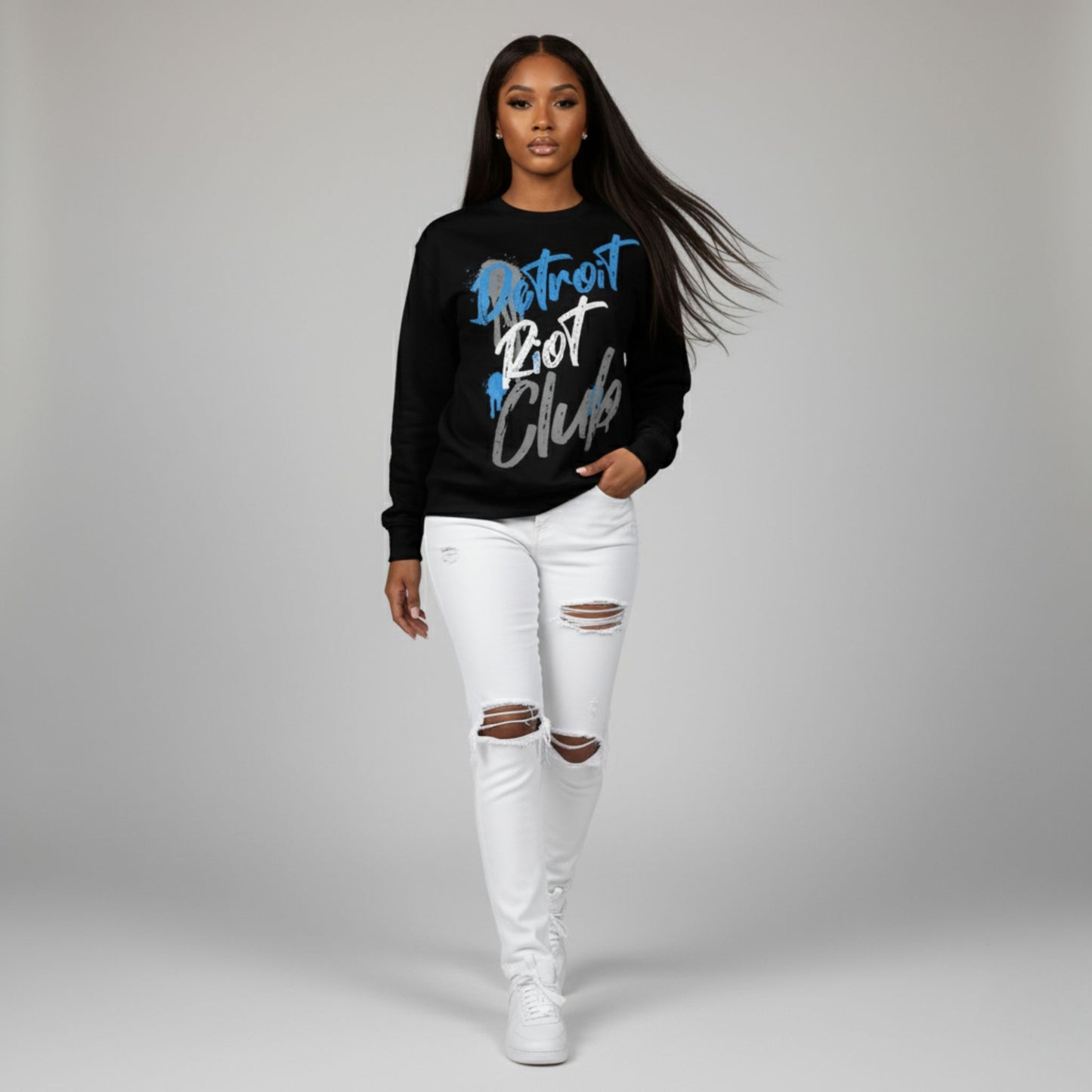 Graffiti Alley (Black) Crewneck