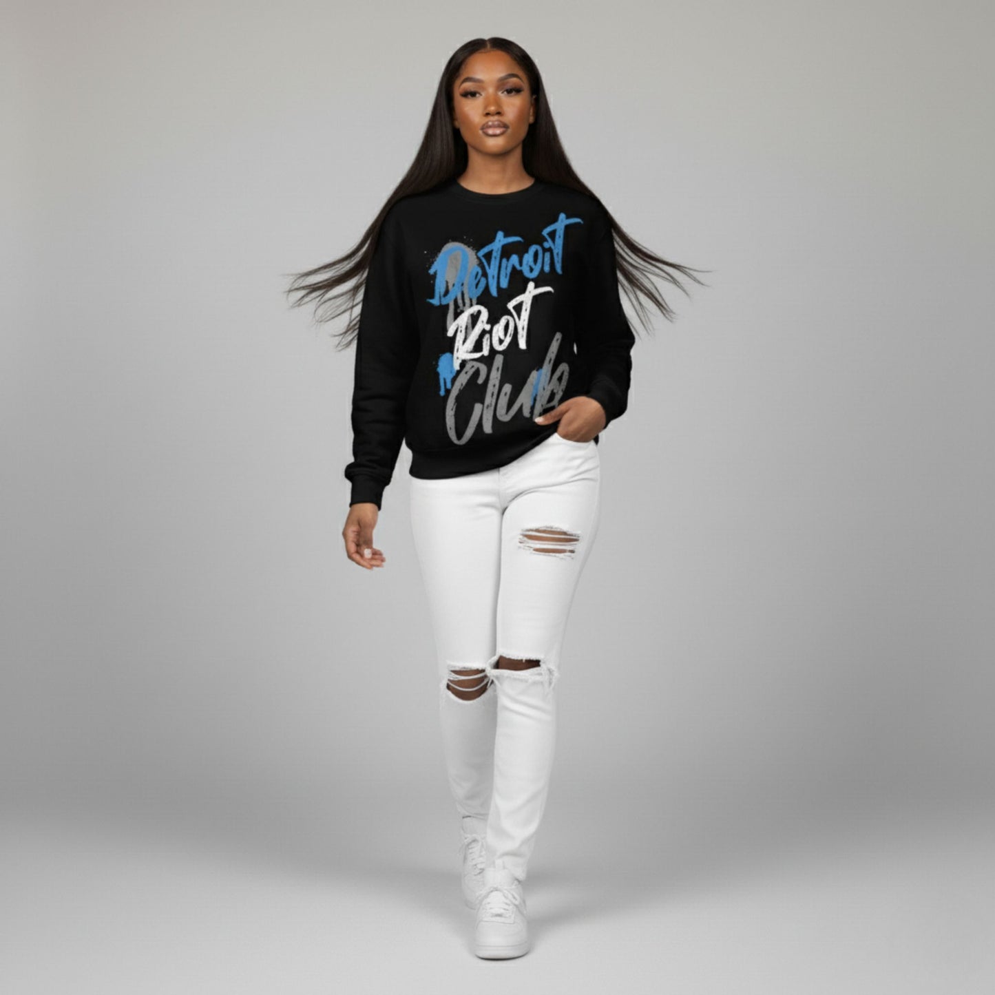 Graffiti Alley (Black) Crewneck