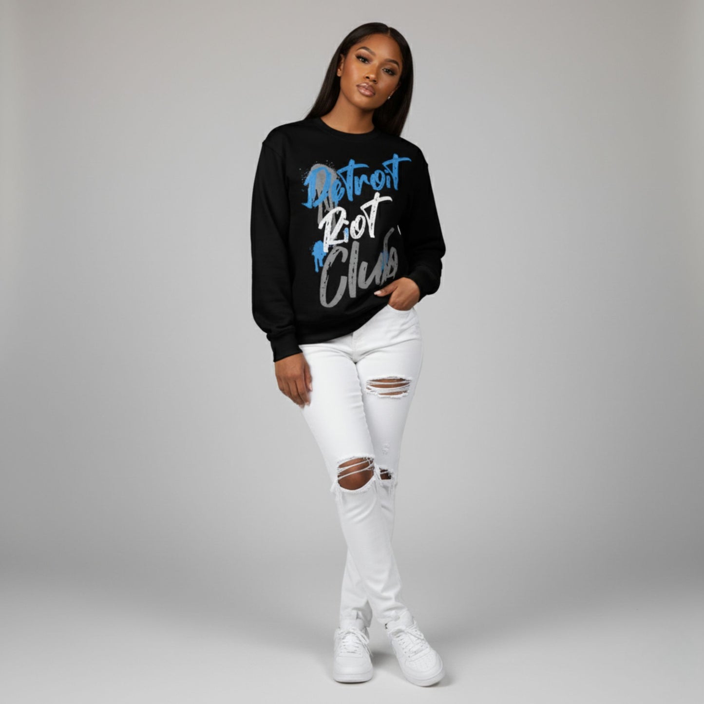 Graffiti Alley (Black) Crewneck