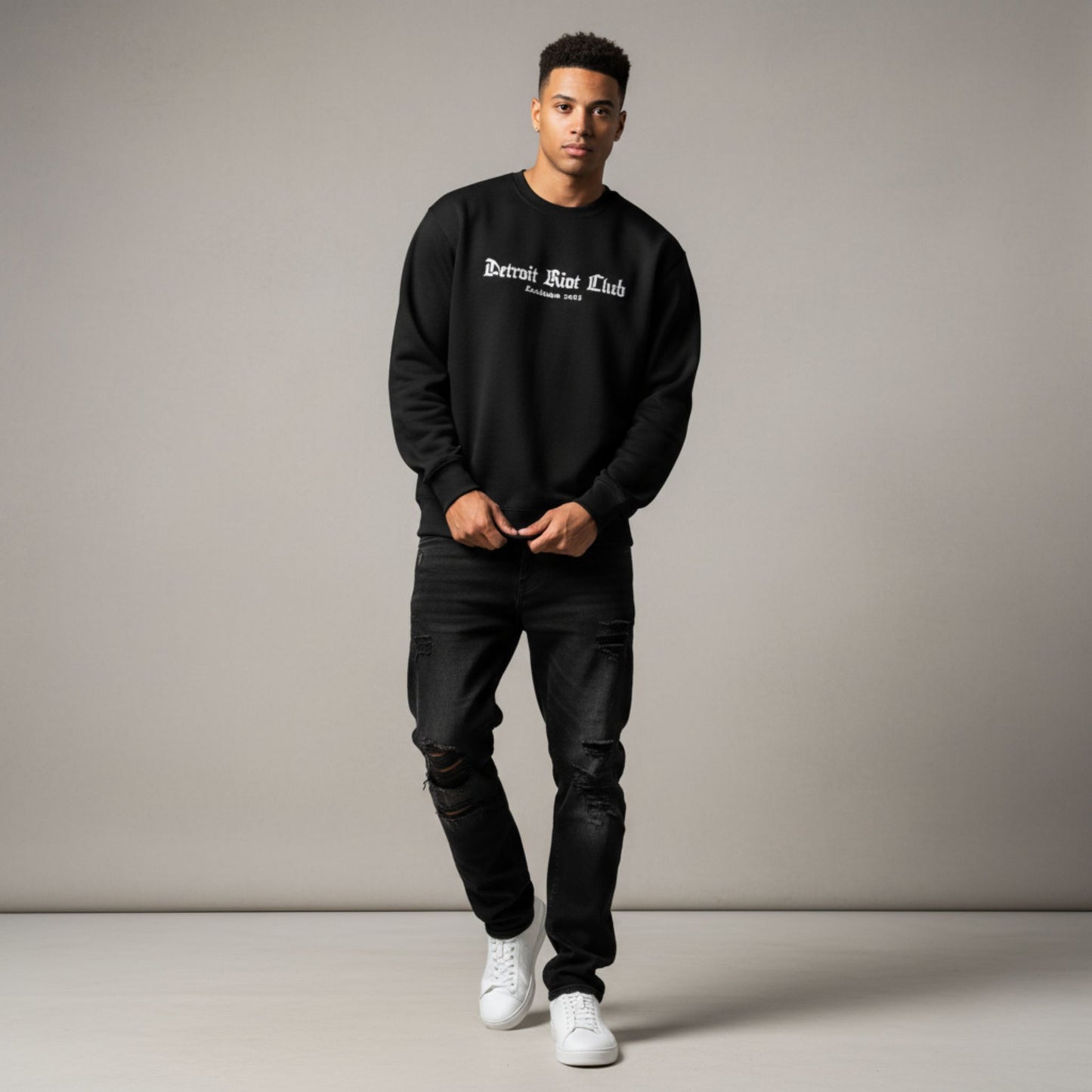 Detroit Riot Club (Black) Crewneck