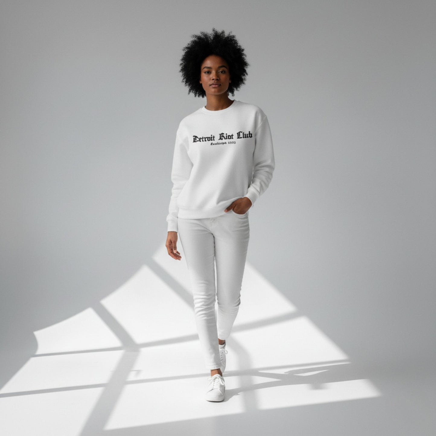 Detroit Riot Club (White) Crewneck