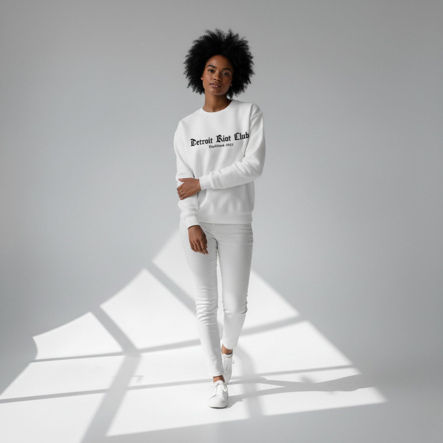 Detroit Riot Club (White) Crewneck