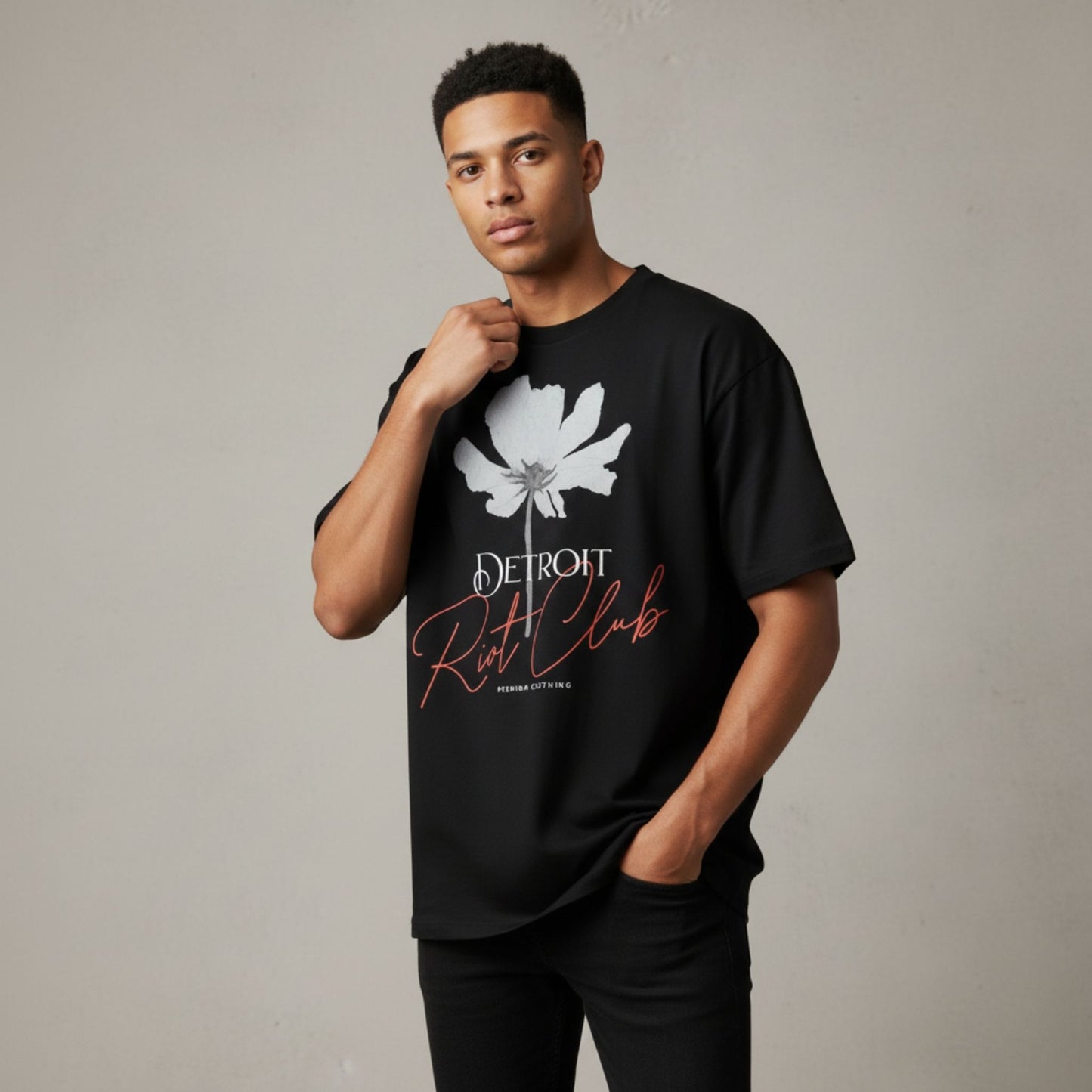 White Bloom Riot Tee