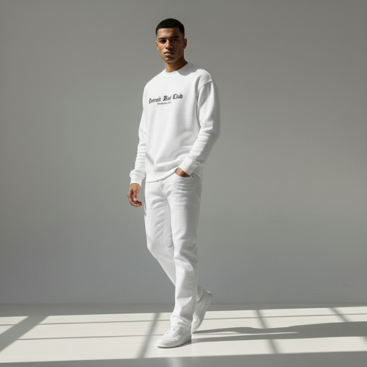 Detroit Riot Club (White) Crewneck