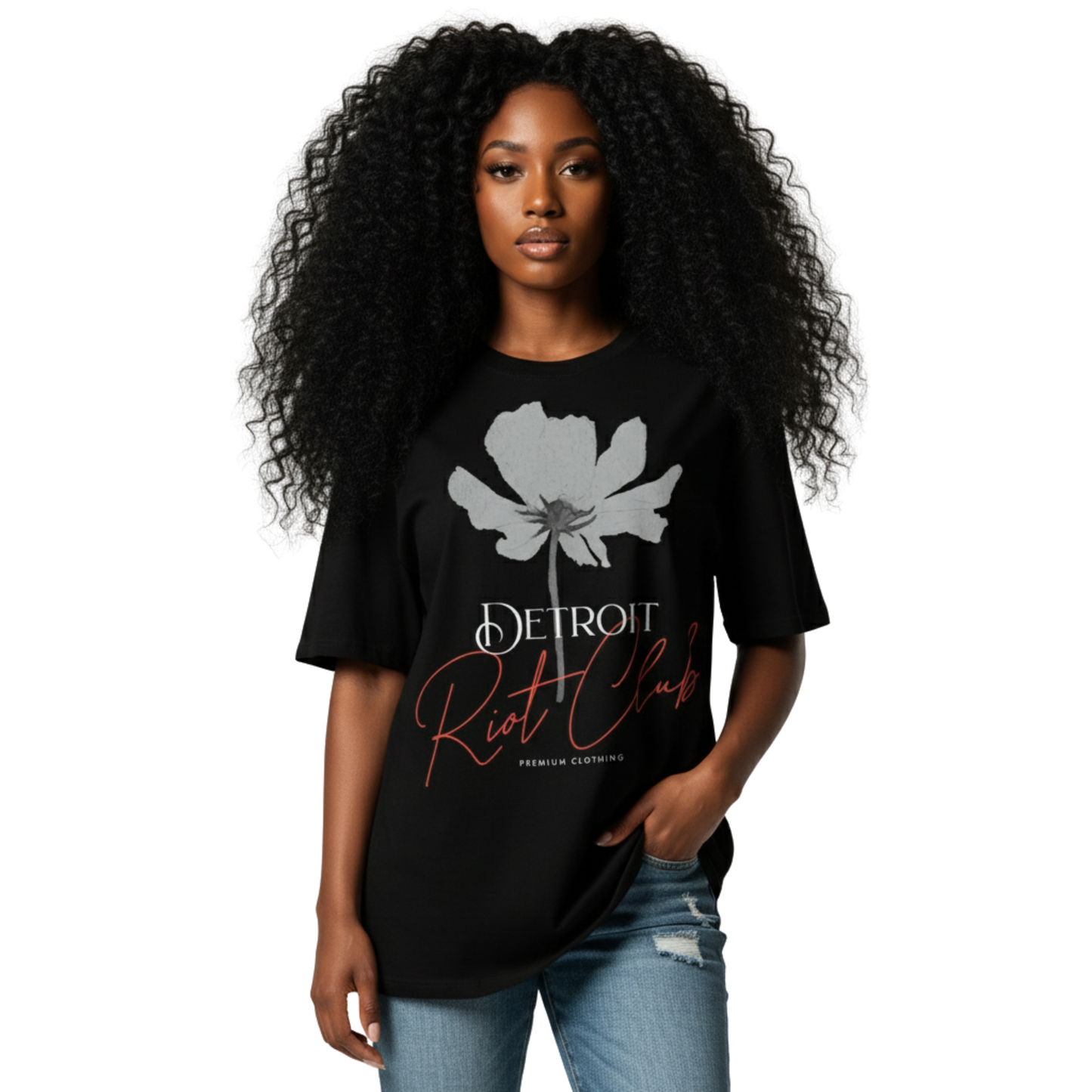 White Bloom Riot Tee