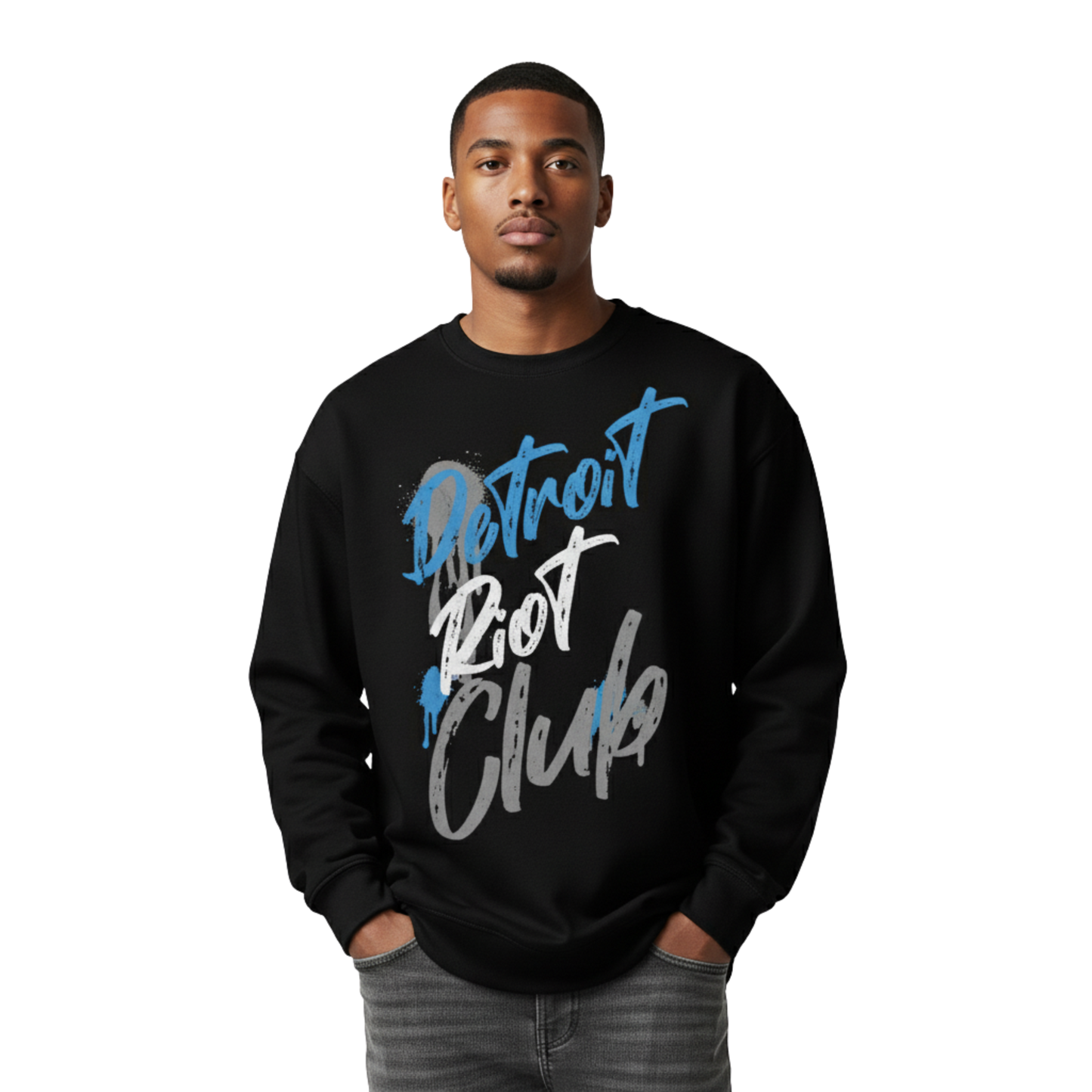 Graffiti Alley (Black) Crewneck