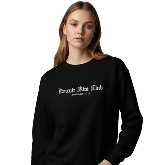 Detroit Riot Club (Black) Crewneck