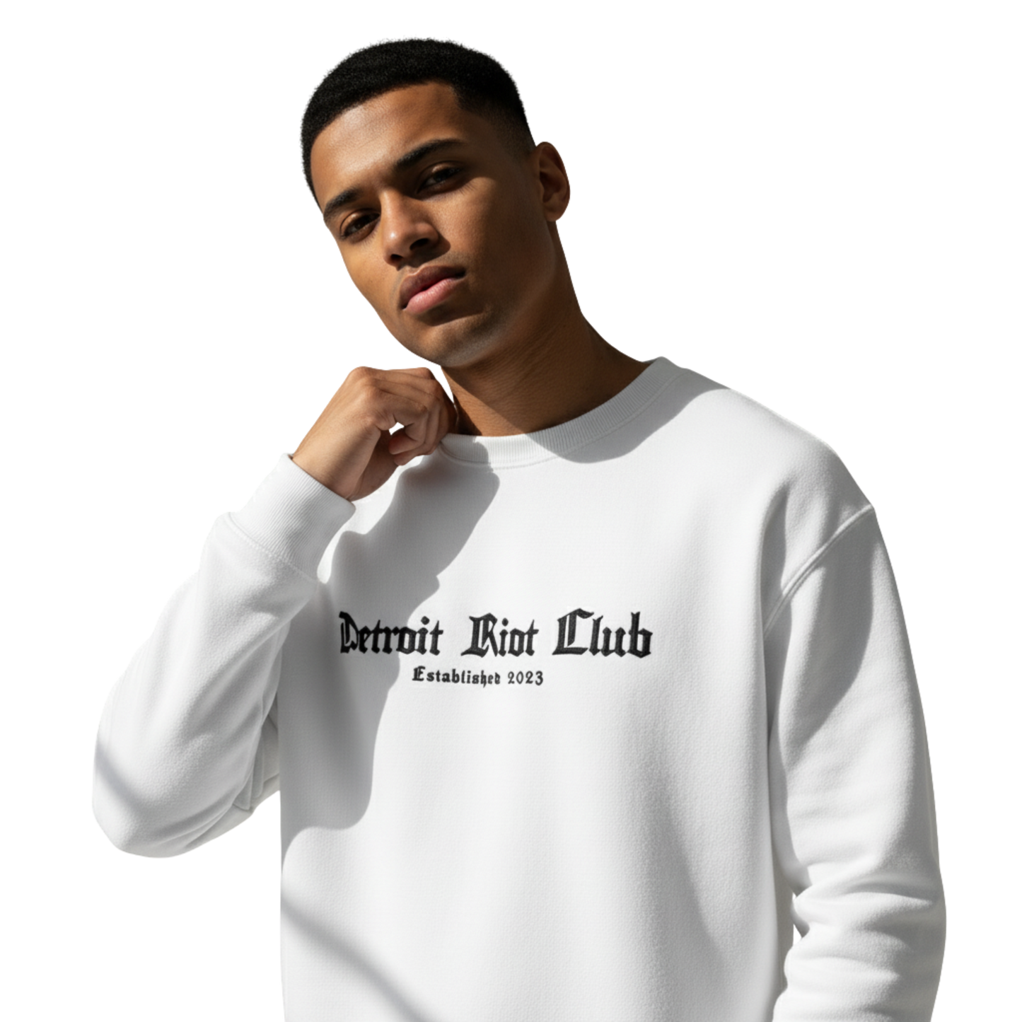 Detroit Riot Club (White) Crewneck