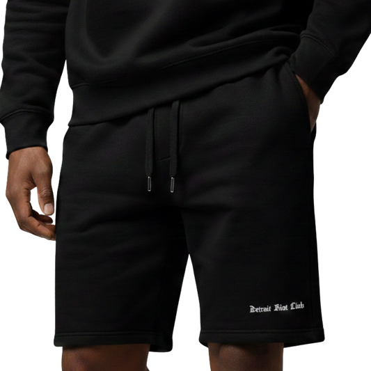 Detroit Riot Club (Void Black) Jogger Shorts